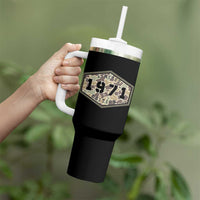 55th Birthday Hunting Tumbler With Handle 1971 Limited Edition Vintage Camouflage Gifts For Turning 55