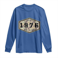 50th Birthday Hunting Long Sleeve Shirt 1976 Limited Edition Vintage Camouflage Gifts For Turning 50
