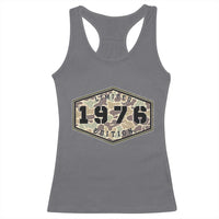 50th Birthday Hunting Racerback Tank Top 1976 Limited Edition Vintage Camouflage Gifts For Turning 50