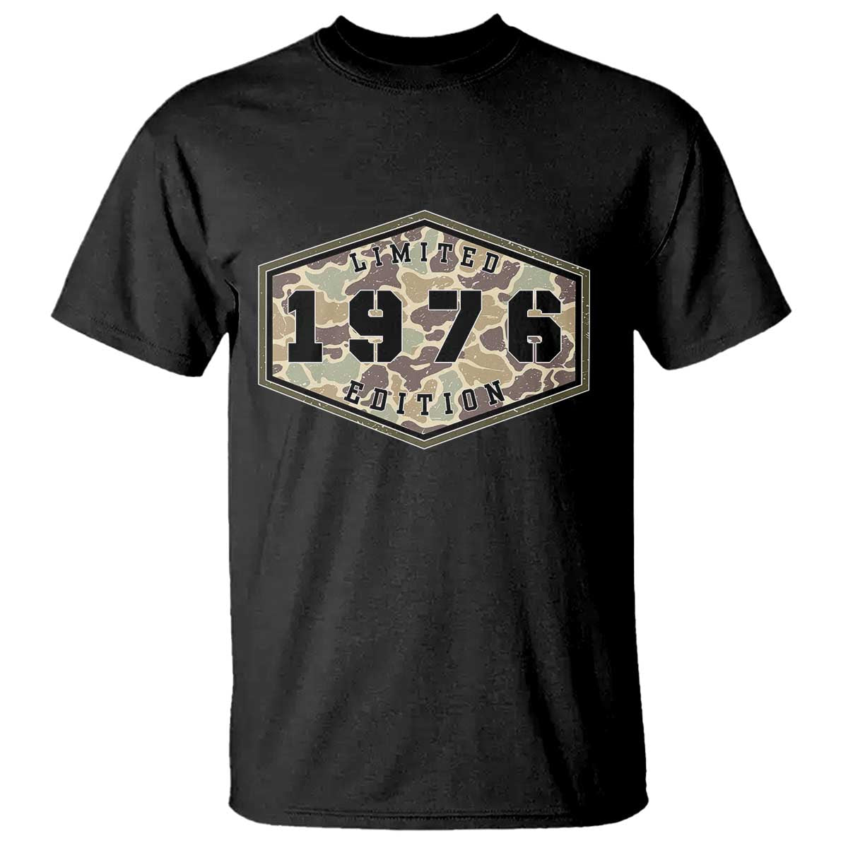 50th Birthday Hunting T Shirt 1976 Limited Edition Vintage Camouflage Gifts For Turning 50