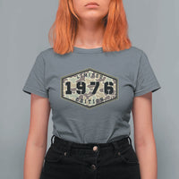 50th Birthday Hunting T Shirt For Women 1976 Limited Edition Vintage Camouflage Gifts For Turning 50