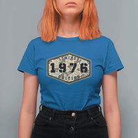 50th Birthday Hunting T Shirt For Women 1976 Limited Edition Vintage Camouflage Gifts For Turning 50