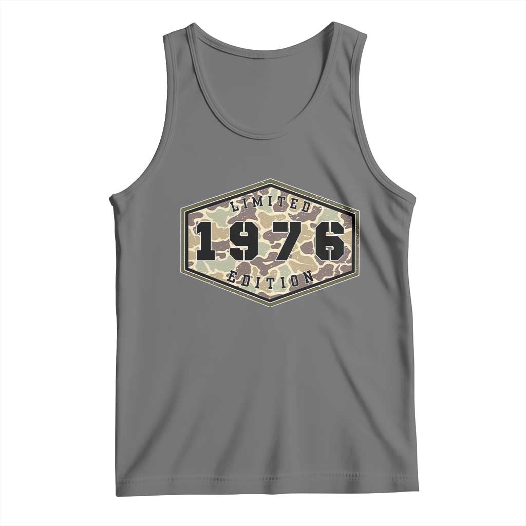 50th Birthday Hunting Tank Top 1976 Limited Edition Vintage Camouflage Gifts For Turning 50