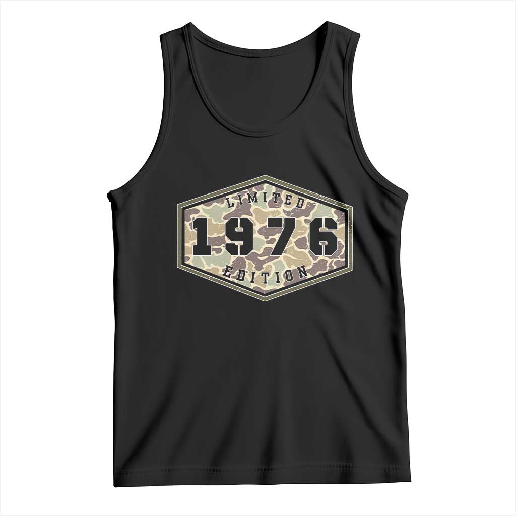 50th Birthday Hunting Tank Top 1976 Limited Edition Vintage Camouflage Gifts For Turning 50