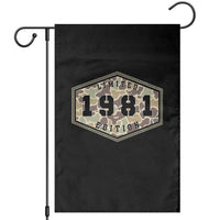 45th Birthday Hunting Garden Flag 1981 Limited Edition Vintage Camouflage Gifts For Turning 45