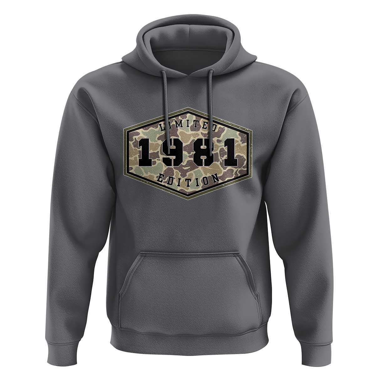 45th Birthday Hunting Hoodie 1981 Limited Edition Vintage Camouflage Gifts For Turning 45