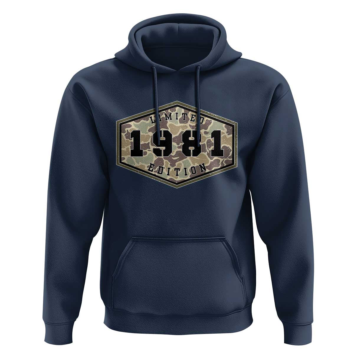 45th Birthday Hunting Hoodie 1981 Limited Edition Vintage Camouflage Gifts For Turning 45