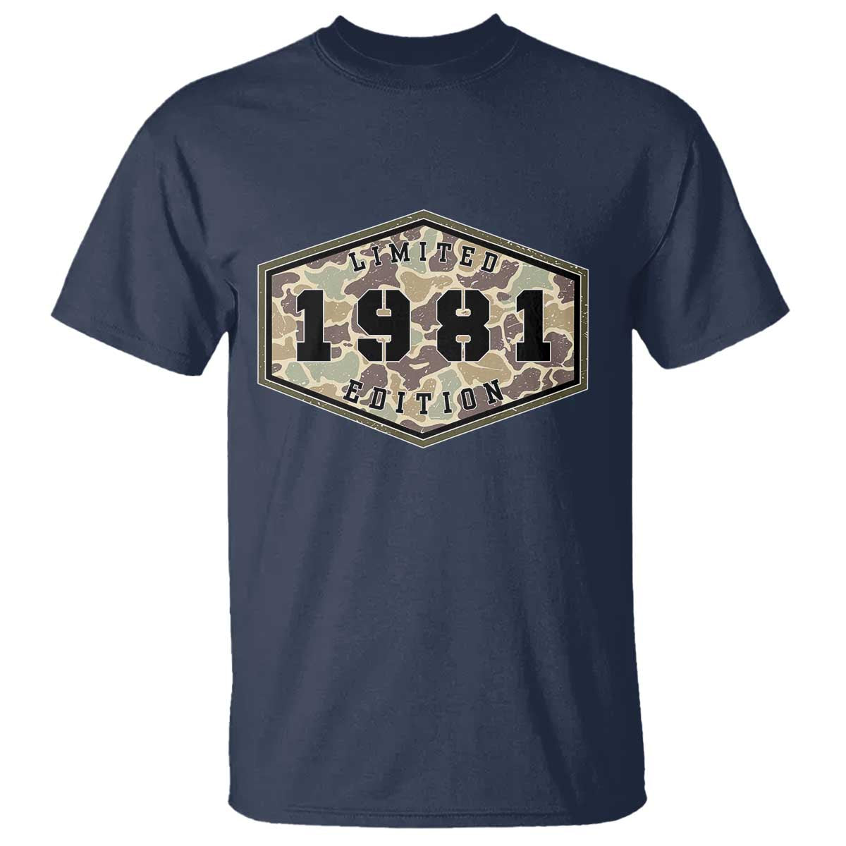 45th Birthday Hunting T Shirt 1981 Limited Edition Vintage Camouflage Gifts For Turning 45