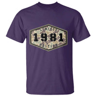 45th Birthday Hunting T Shirt 1981 Limited Edition Vintage Camouflage Gifts For Turning 45