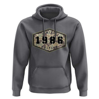 40th Birthday Hunting Hoodie 1986 Limited Edition Vintage Camouflage Gifts For Turning 40