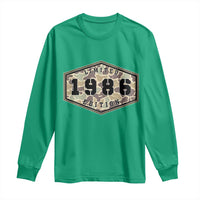 40th Birthday Hunting Long Sleeve Shirt 1986 Limited Edition Vintage Camouflage Gifts For Turning 40