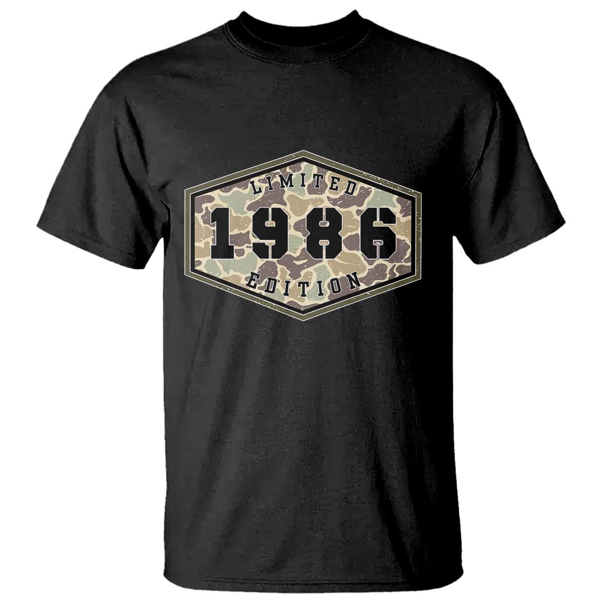 40th Birthday Hunting T Shirt 1986 Limited Edition Vintage Camouflage Gifts For Turning 40