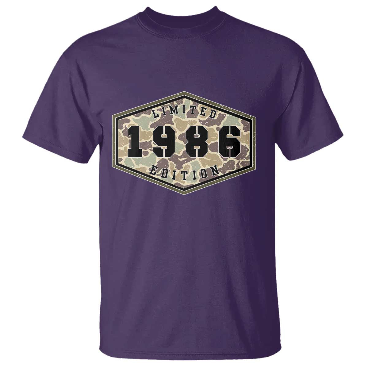 40th Birthday Hunting T Shirt 1986 Limited Edition Vintage Camouflage Gifts For Turning 40
