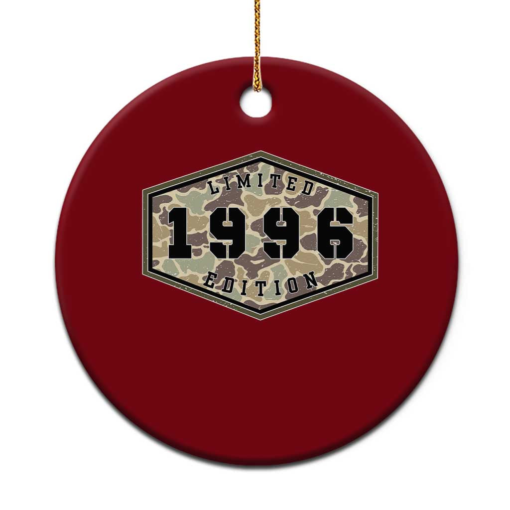 30th Birthday Hunting Ceramic Ornament 1996 Limited Edition Vintage Camouflage Gifts For Turning 30