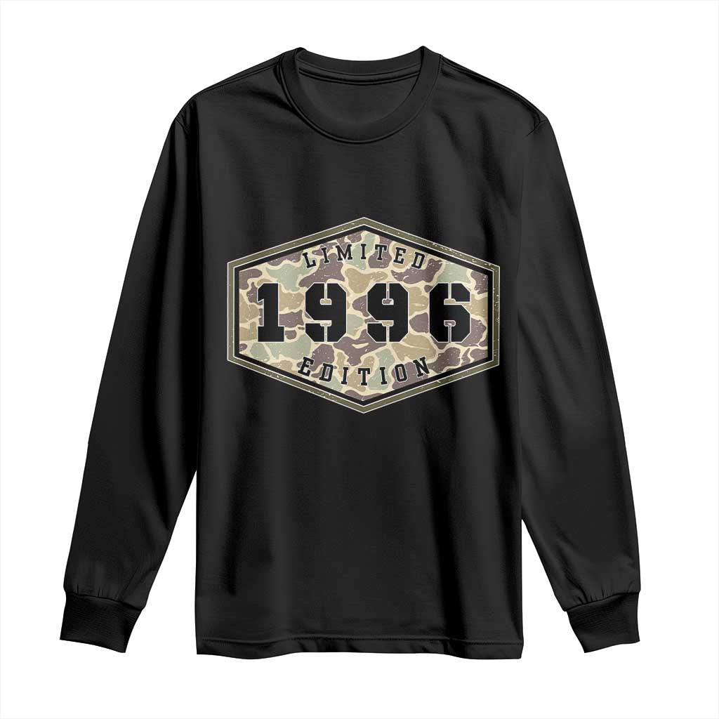 30th Birthday Hunting Long Sleeve Shirt 1996 Limited Edition Vintage Camouflage Gifts For Turning 30