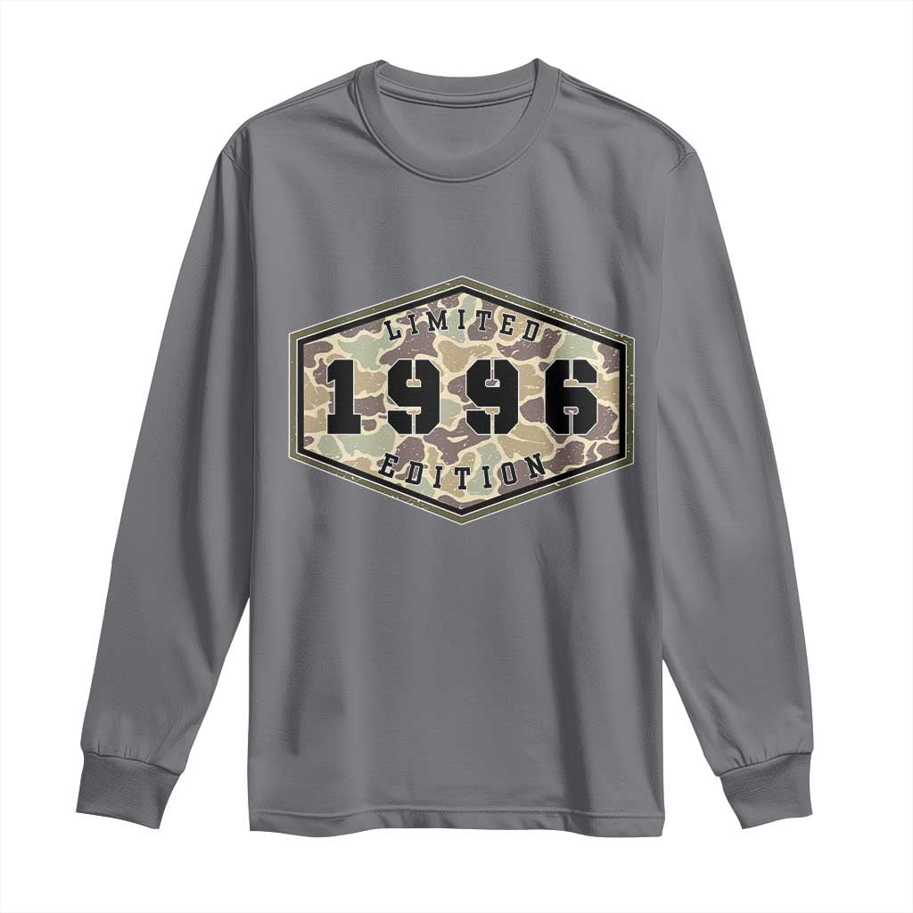 30th Birthday Hunting Long Sleeve Shirt 1996 Limited Edition Vintage Camouflage Gifts For Turning 30