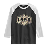 30th Birthday Hunting Raglan Shirt 1996 Limited Edition Vintage Camouflage Gifts For Turning 30