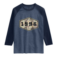 30th Birthday Hunting Raglan Shirt 1996 Limited Edition Vintage Camouflage Gifts For Turning 30