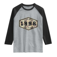 30th Birthday Hunting Raglan Shirt 1996 Limited Edition Vintage Camouflage Gifts For Turning 30