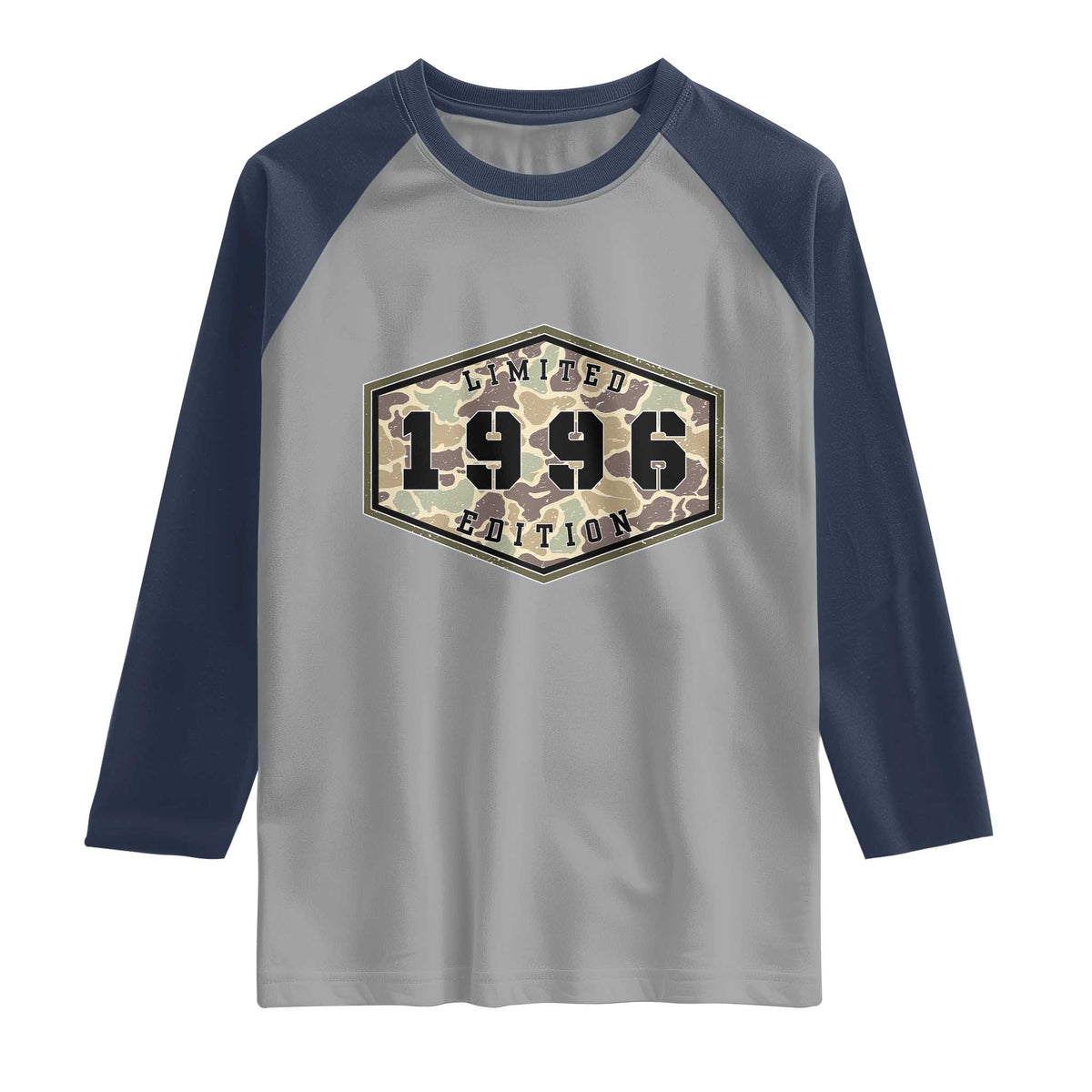 30th Birthday Hunting Raglan Shirt 1996 Limited Edition Vintage Camouflage Gifts For Turning 30