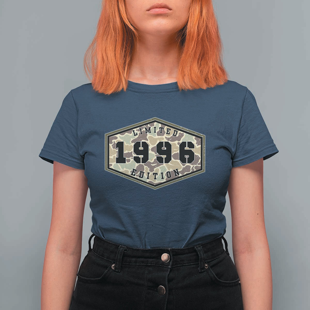 30th Birthday Hunting T Shirt For Women 1996 Limited Edition Vintage Camouflage Gifts For Turning 30