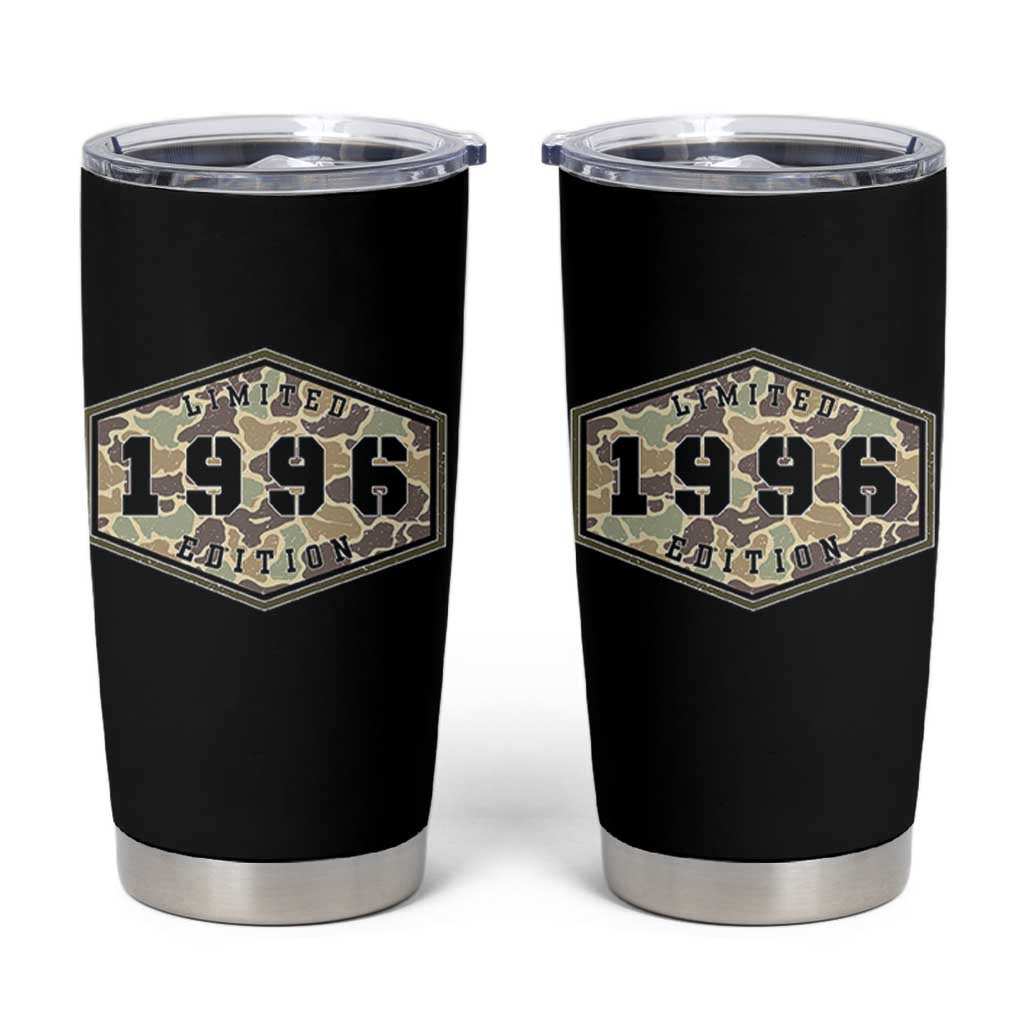 30th Birthday Hunting Tumbler Cup 1996 Limited Edition Vintage Camouflage Gifts For Turning 30