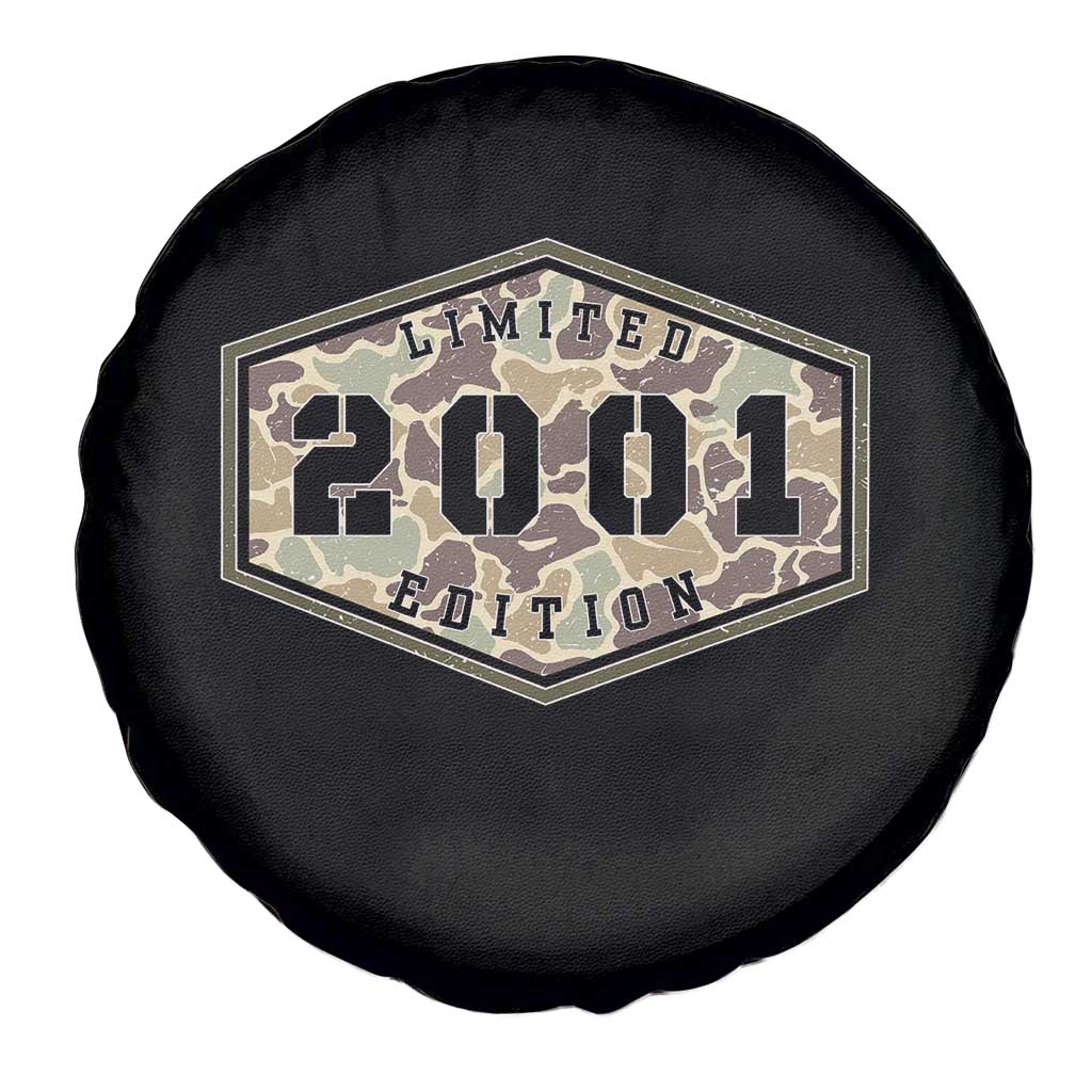 25th Birthday Hunting Spare Tire Cover 2001 Limited Edition Vintage Camouflage Gifts For Turning 25