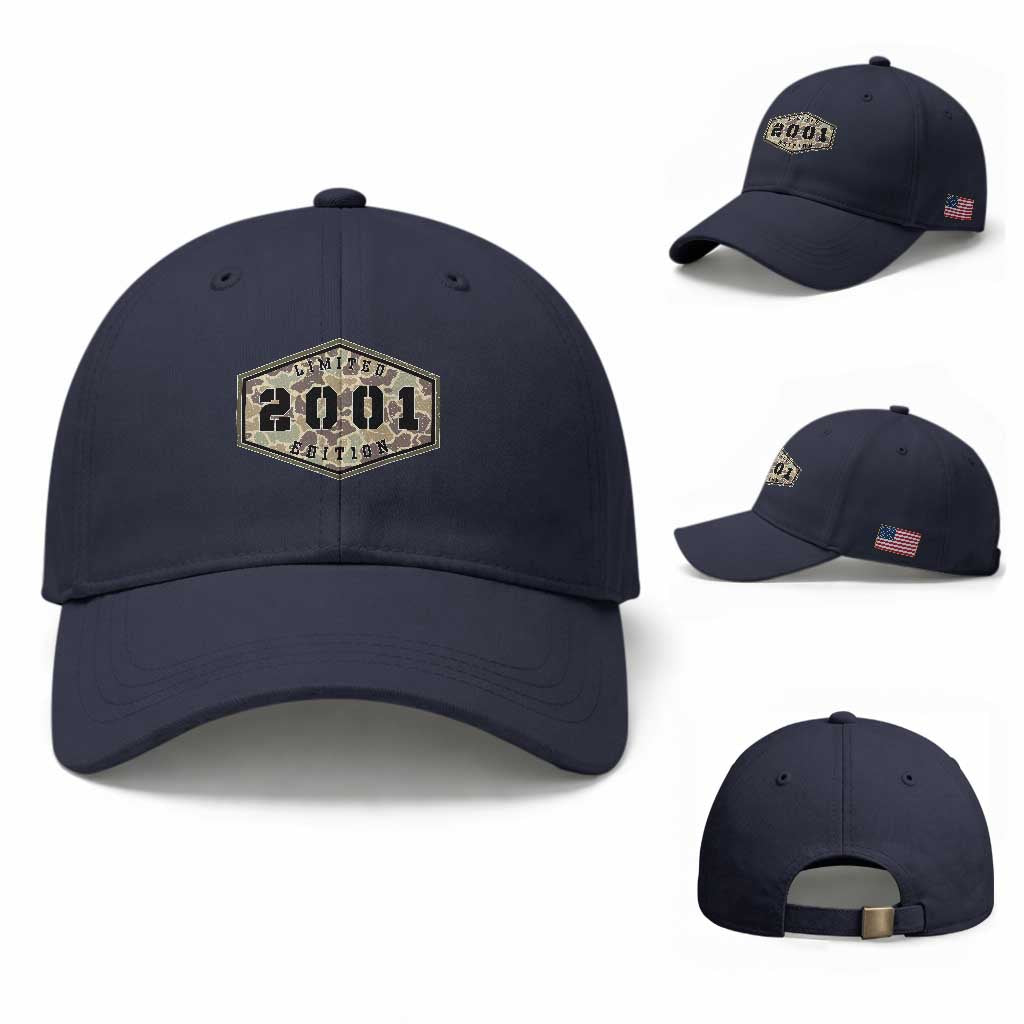 25th Birthday Hunting Baseball Cap 2001 Limited Edition Vintage Camouflage Gifts For Turning 25