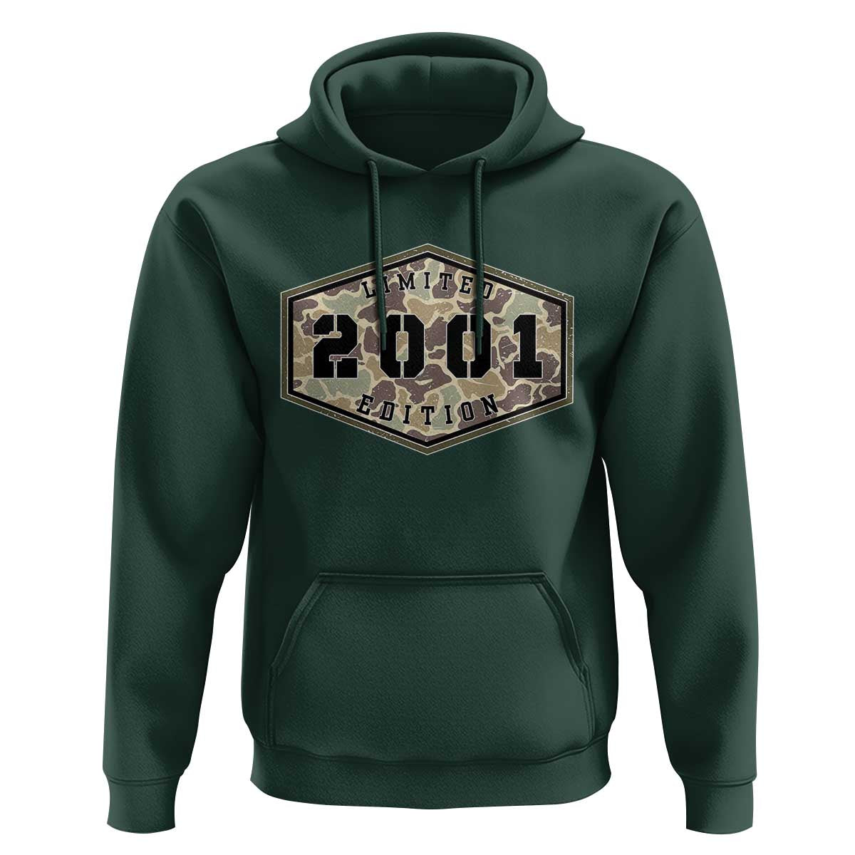25th Birthday Hunting Hoodie 2001 Limited Edition Vintage Camouflage Gifts For Turning 25