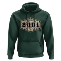 25th Birthday Hunting Hoodie 2001 Limited Edition Vintage Camouflage Gifts For Turning 25