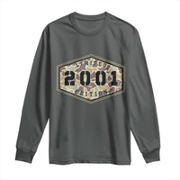 25th Birthday Hunting Long Sleeve Shirt 2001 Limited Edition Vintage Camouflage Gifts For Turning 25