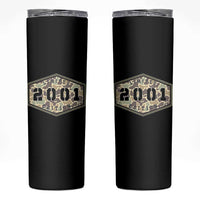25th Birthday Hunting Skinny Tumbler 2001 Limited Edition Vintage Camouflage Gifts For Turning 25