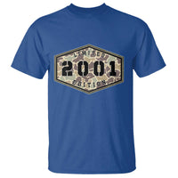 25th Birthday Hunting T Shirt 2001 Limited Edition Vintage Camouflage Gifts For Turning 25