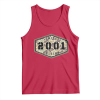 25th Birthday Hunting Tank Top 2001 Limited Edition Vintage Camouflage Gifts For Turning 25