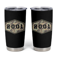 25th Birthday Hunting Tumbler Cup 2001 Limited Edition Vintage Camouflage Gifts For Turning 25