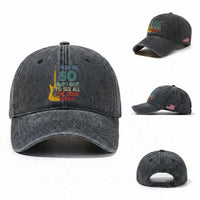 Funny 80th Birthday 80s Rock Lover Washed Cotton Baseball Cap I May Be 80 But I Got To See All The Cool Bands