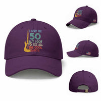 Funny 50th Birthday 80s Rock Lover Baseball Cap I May Be 50 But I Got To See All The Cool Bands