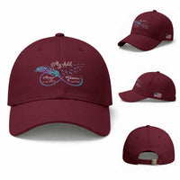 Suicide Prevention Awareness Baseball Cap My Child Always On My Mind Forever In My Heart Feathers Infinity