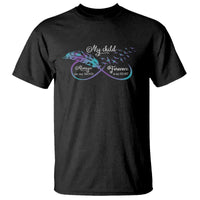 Suicide Prevention Awareness T Shirt My Child Always On My Mind Forever In My Heart Feathers Infinity - Wonder Print Shop