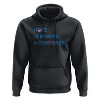 Harris Walz Supporter Hoodie Hope Is Making A Comeback American Flag - Wonder Print Shop
