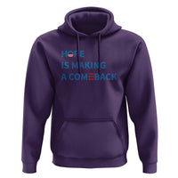Harris Walz Supporter Hoodie Hope Is Making A Comeback American Flag - Wonder Print Shop