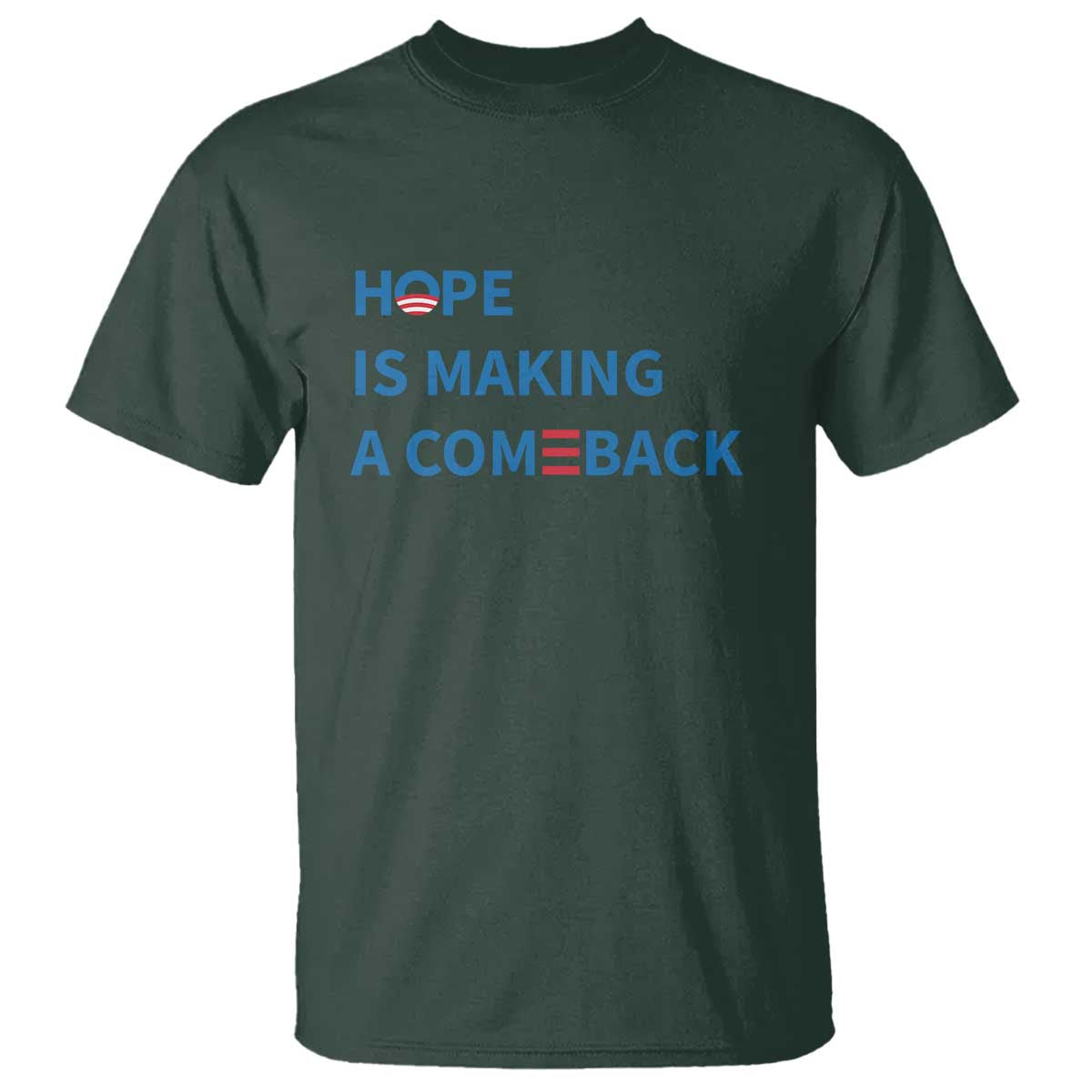 Harris Walz Supporter T Shirt Hope Is Making A Comeback American Flag - Wonder Print Shop