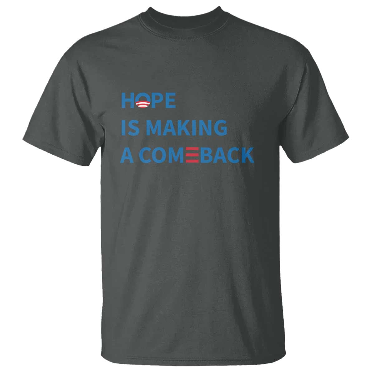 Harris Walz Supporter T Shirt Hope Is Making A Comeback American Flag - Wonder Print Shop