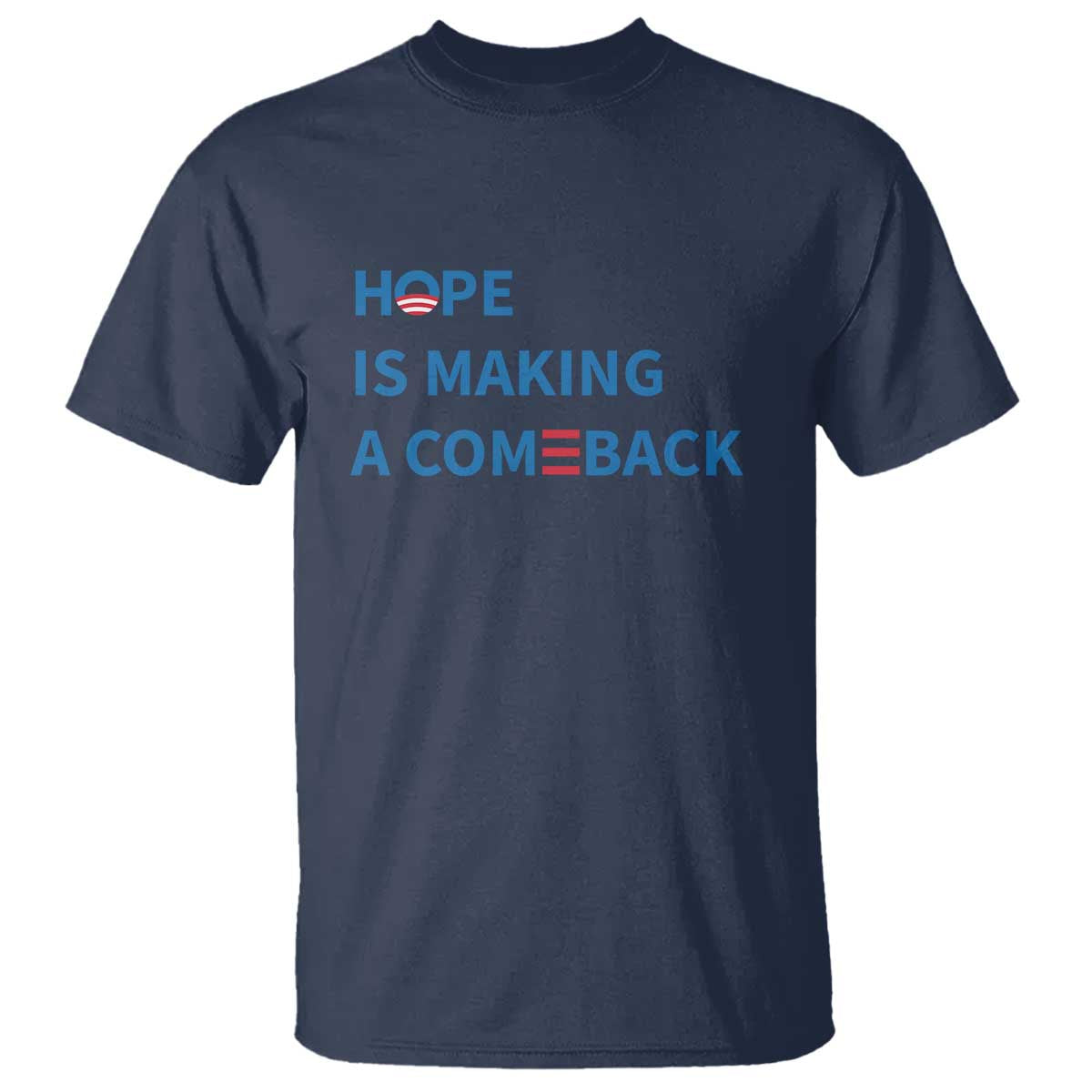 Harris Walz Supporter T Shirt Hope Is Making A Comeback American Flag - Wonder Print Shop