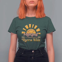 Harris Walz 2024 T Shirt For Women Hope Is Making A Comeback Retro Sunshine - Wonder Print Shop