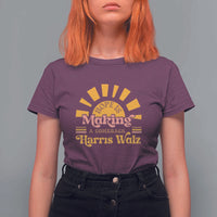 Harris Walz 2024 T Shirt For Women Hope Is Making A Comeback Retro Sunshine - Wonder Print Shop