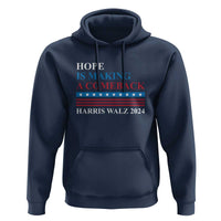 Harris Walz 2024 Hoodie Hope Is Making A Comeback American Flag - Wonder Print Shop