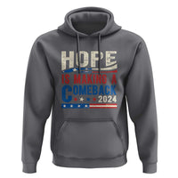 Harris Walz Supporter Hoodie Hope Is Making A Comeback 2024 American Flag Star - Wonder Print Shop