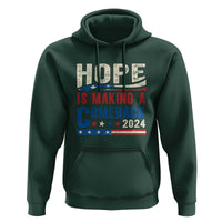 Harris Walz Supporter Hoodie Hope Is Making A Comeback 2024 American Flag Star - Wonder Print Shop
