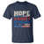Harris Walz Supporter T Shirt Hope Is Making A Comeback 2024 American Flag Star - Wonder Print Shop